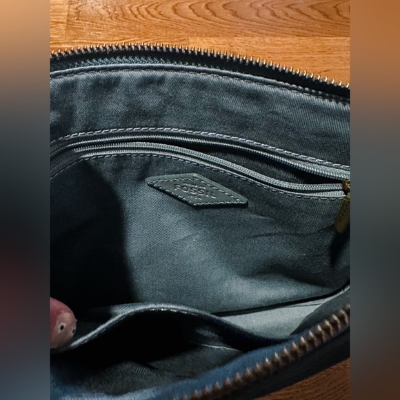 🎉HP!🎉 Fossil🔑 Light Blue Emma Leather Crossbody Bag - Picture 11 of 14